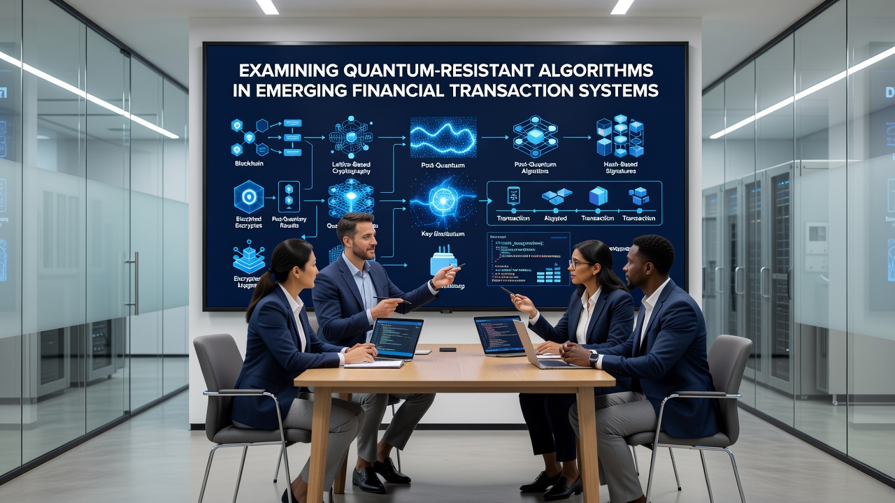 Financial transaction systems using quantum-resistant encryption protocols in secure data centers