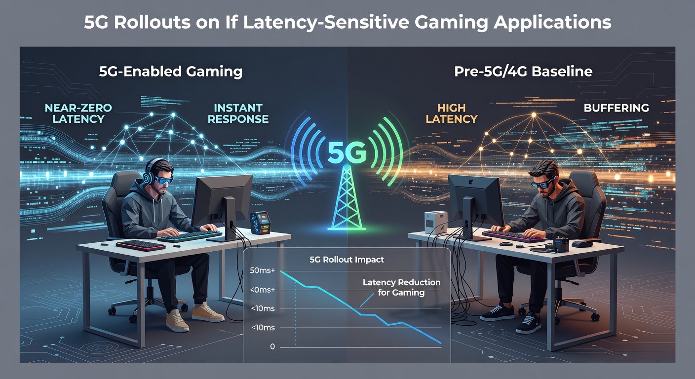 5G infrastructure towers supporting low-latency gaming networks across urban environments