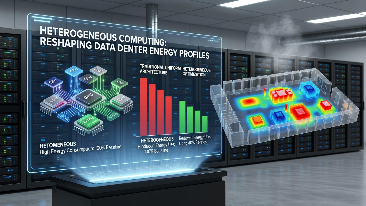 Technicians monitoring power distribution units connected to servers using mixed CPU, GPU, and accelerator hardware