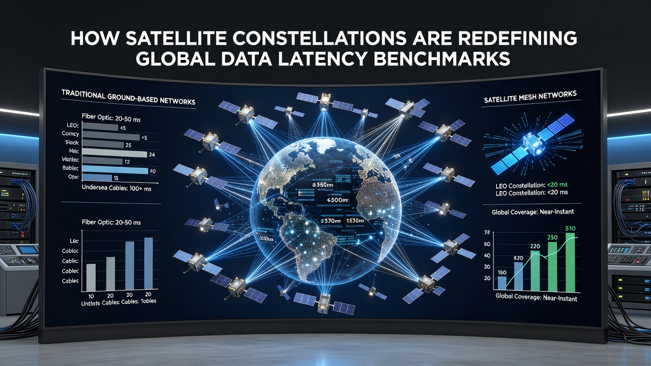 Ground station array communicating with overhead satellite network
