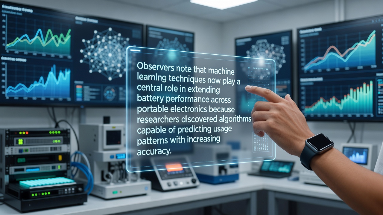 Machine learning models analyzing battery usage data on portable electronics devices